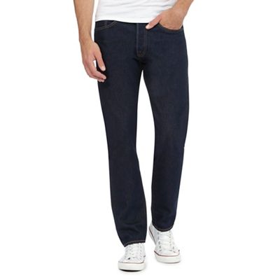 Levi's 501 dark blue tapered stretch jeans